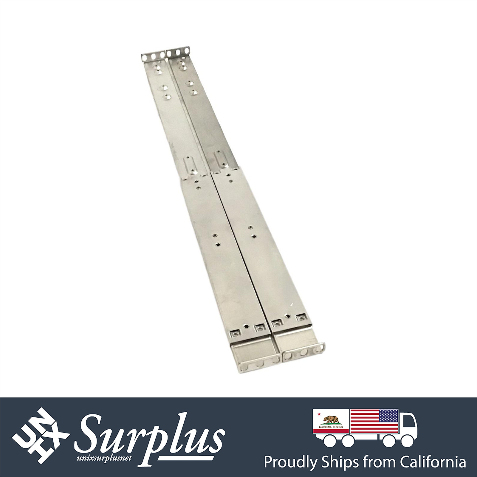 New Supermicro 1U 25.6" to 33.05" Threaded Hole Server Outer Rail kit