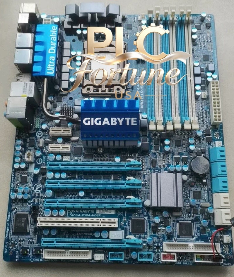 Used Gigabyte GA-X58A-UD3R Rev2.0 Intel X58 LGA 1366 DDR3 ATX Motherboard