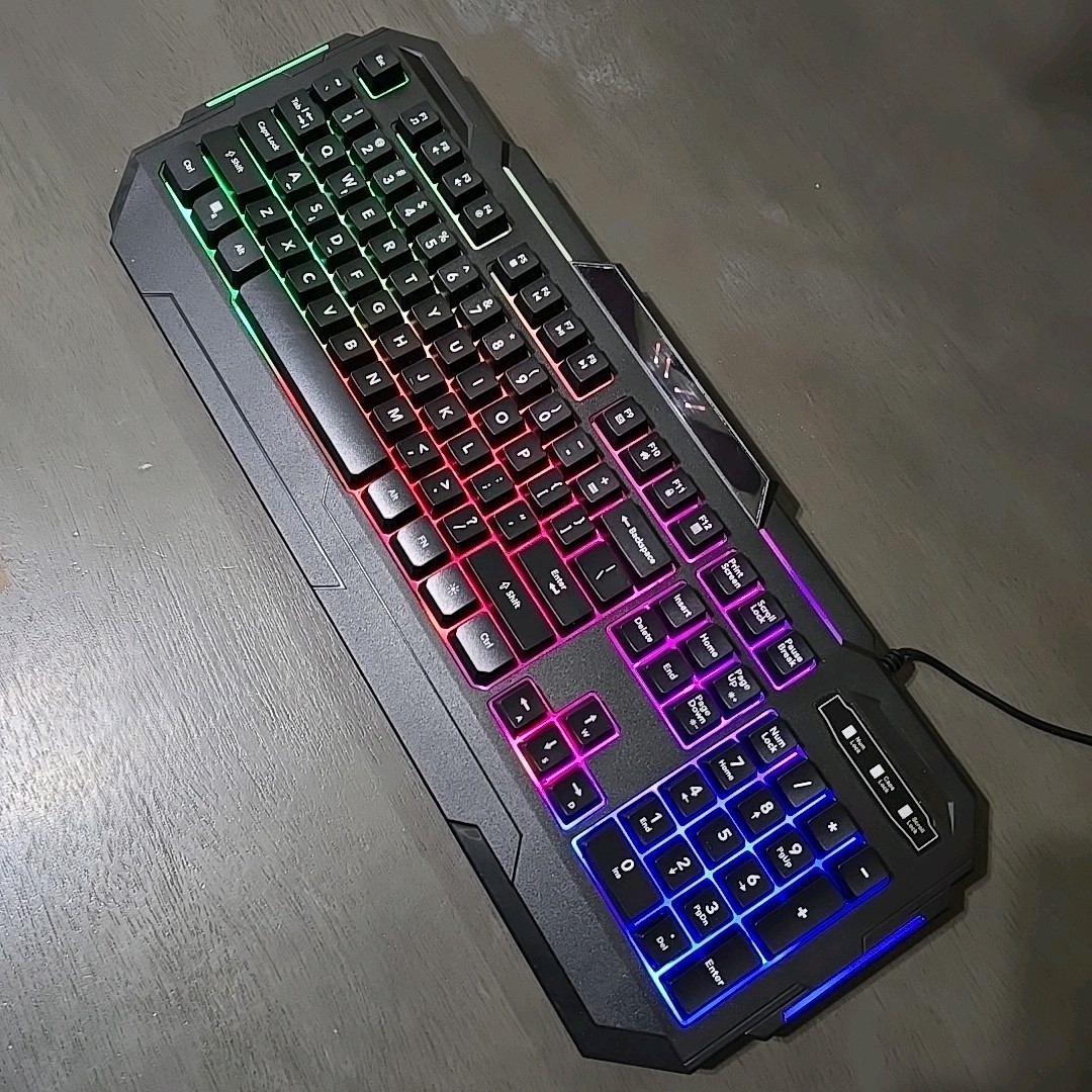 TikTok Bugha Exclusive Backlit RGB LED Gaming Keyboard with Function Keys for PC