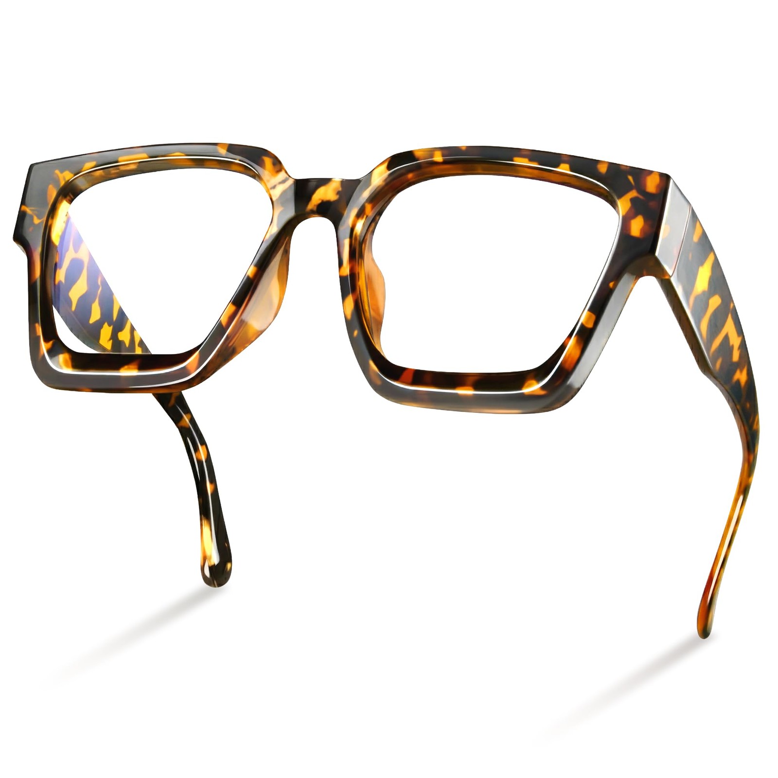 livho Oversized Blue Light Blocking Glasses for Women - Coco Tortoise