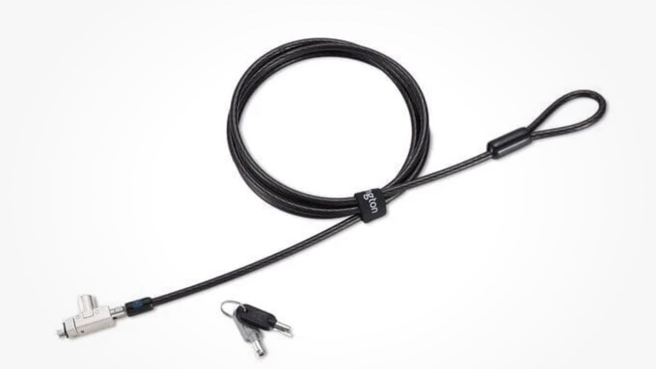 Kensington Slim N17 2.0 Keyed Laptop Lock for Wedge-Shaped Slots - Security