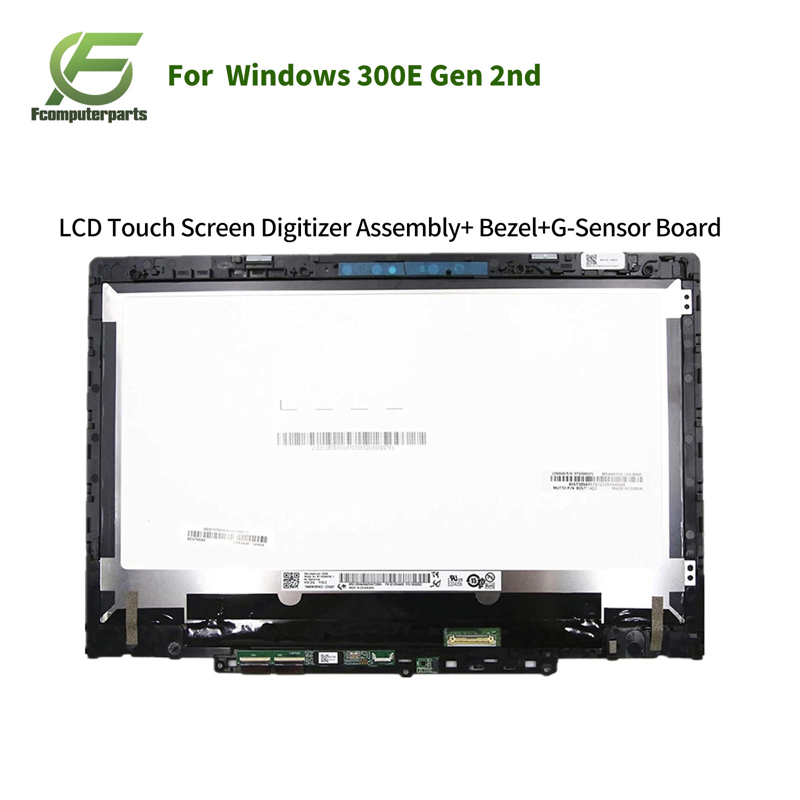 New 5D10T45069 For Lenovo 300e 2nd Gen Notebook LCD Touchscreen Bezel 11.6" HD
