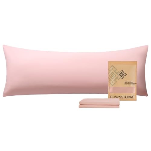 Body Pillow Cover, Ultra Soft Microfiber Long Pillowcase, Envelope Pink