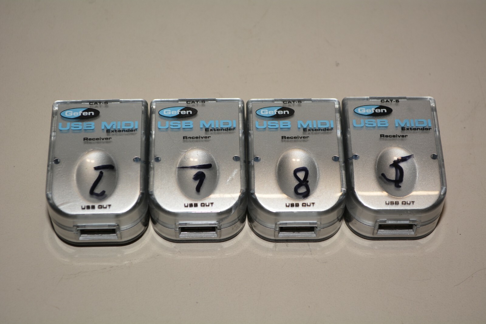 Lot 4x Gefen USB MIDI Extender Receivers 