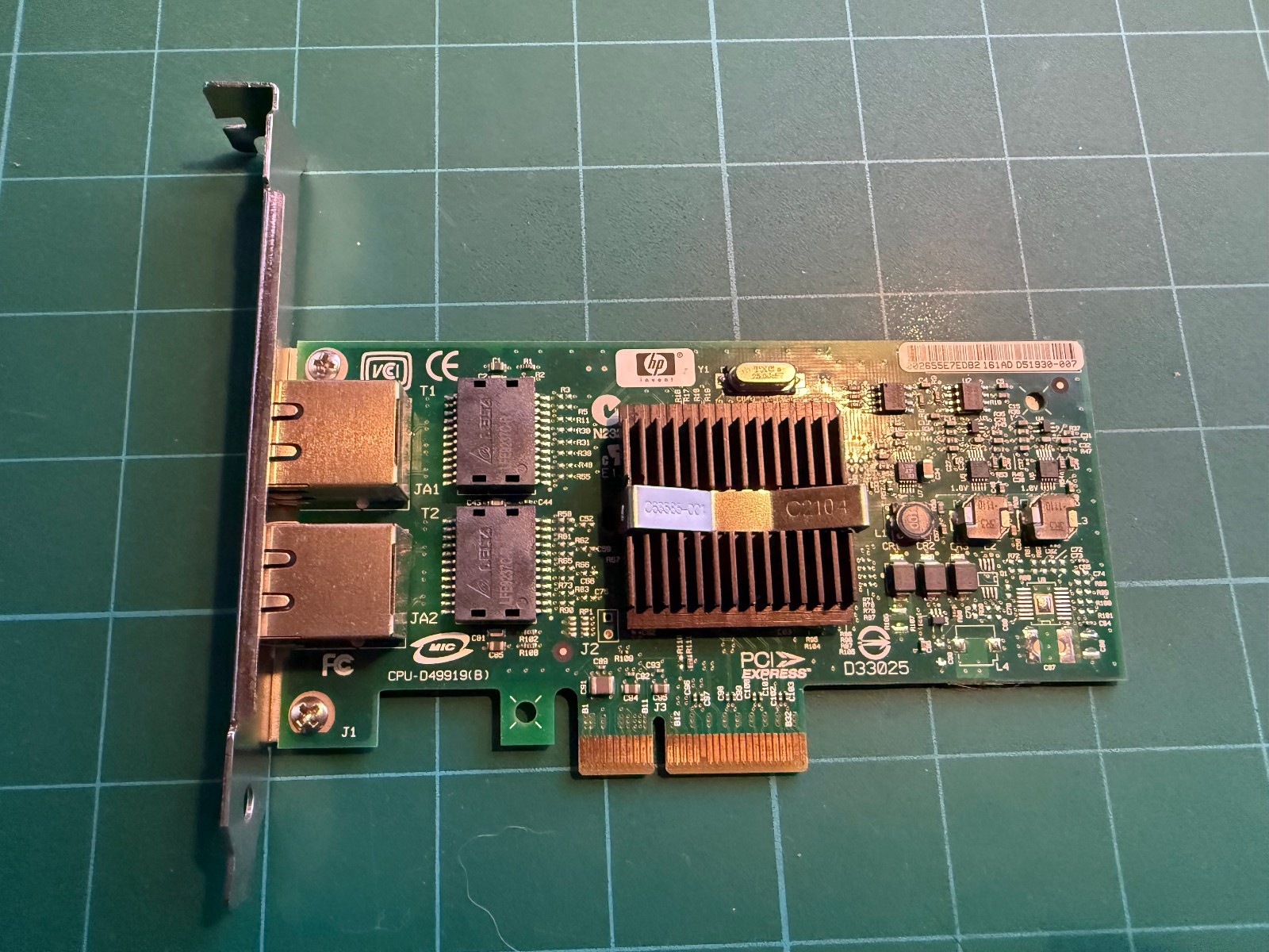 HP Intel Dual Gigabit PCI-e Server NIC Card NC360T HSTNS-BN16 High Profile