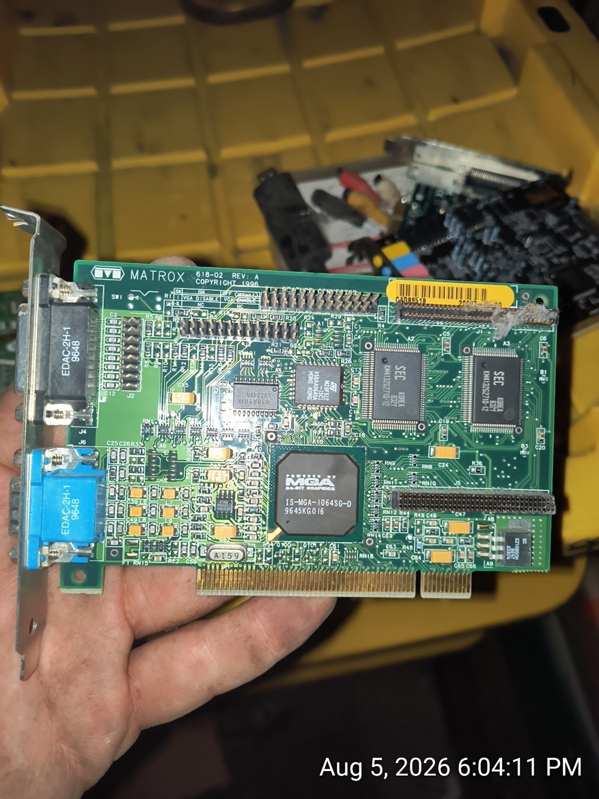 Graphics Card PCI Matrox Mystique 220 618-02 2MB MGA-MYST