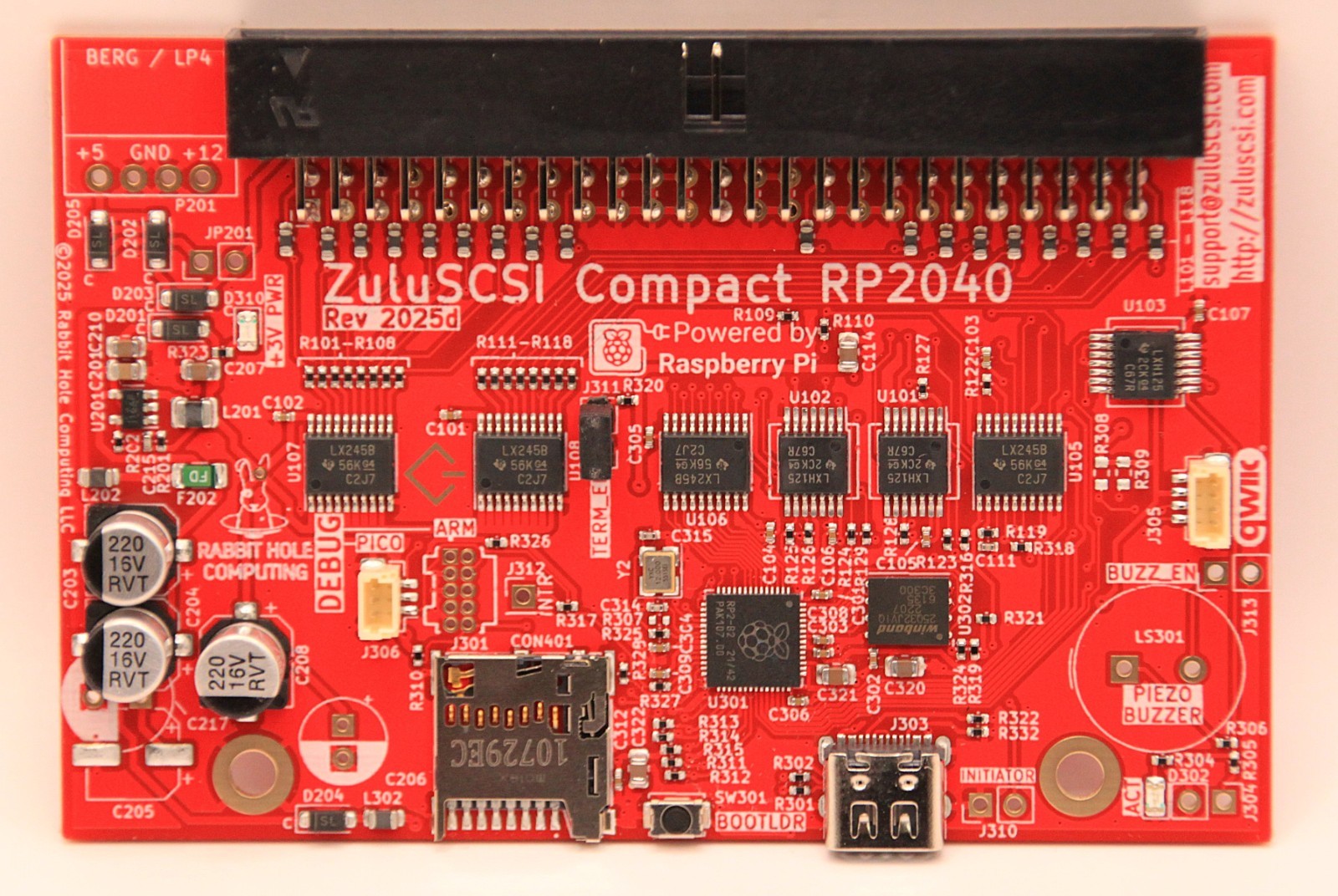 ZuluSCSI Compact RP2040 - an affordable SCSI-2 (and 1) emulator w/ USB-C