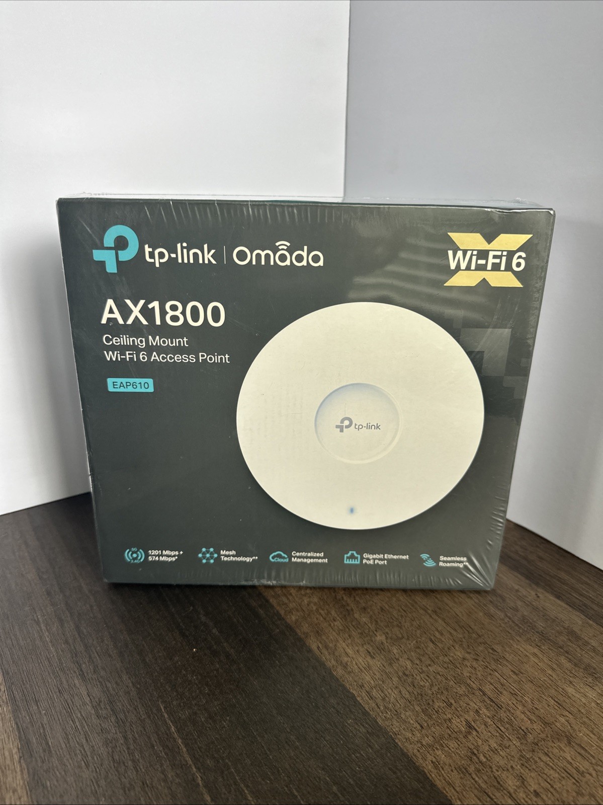 TP-Link Omada Business WiFi 6 AX1800 Wireless Access Point Cloud EAP610 White