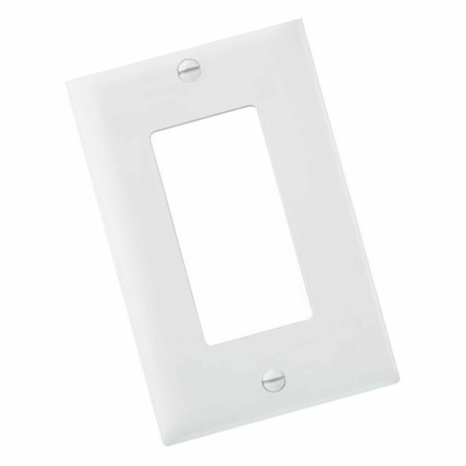 CIATA ONE GANG DECORATIVE WALL PLATE, HIGH IMPACT RESISTANCE, WHITE