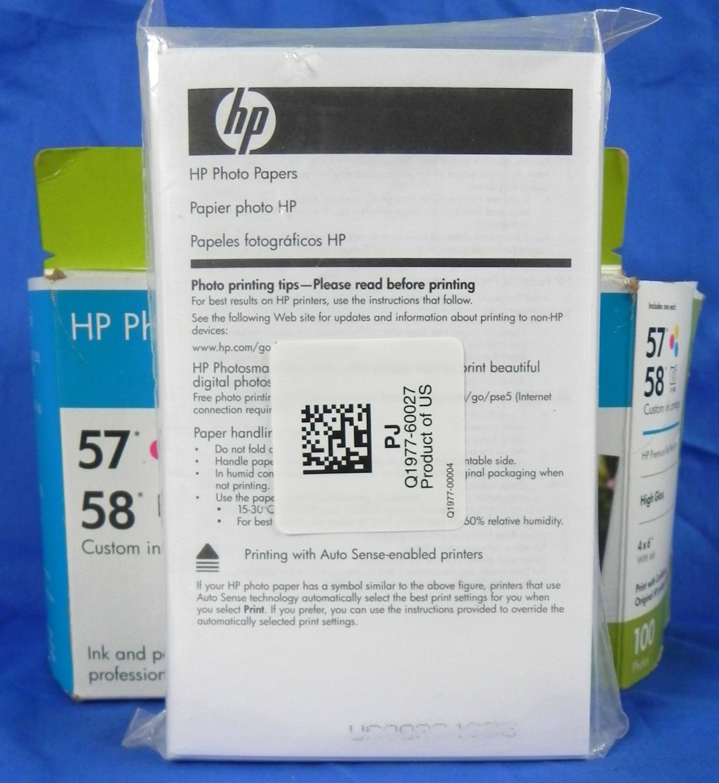New & Sealed Pack of 100 HP Premium Plus Photo Papers, 6"x4", from Value Pack