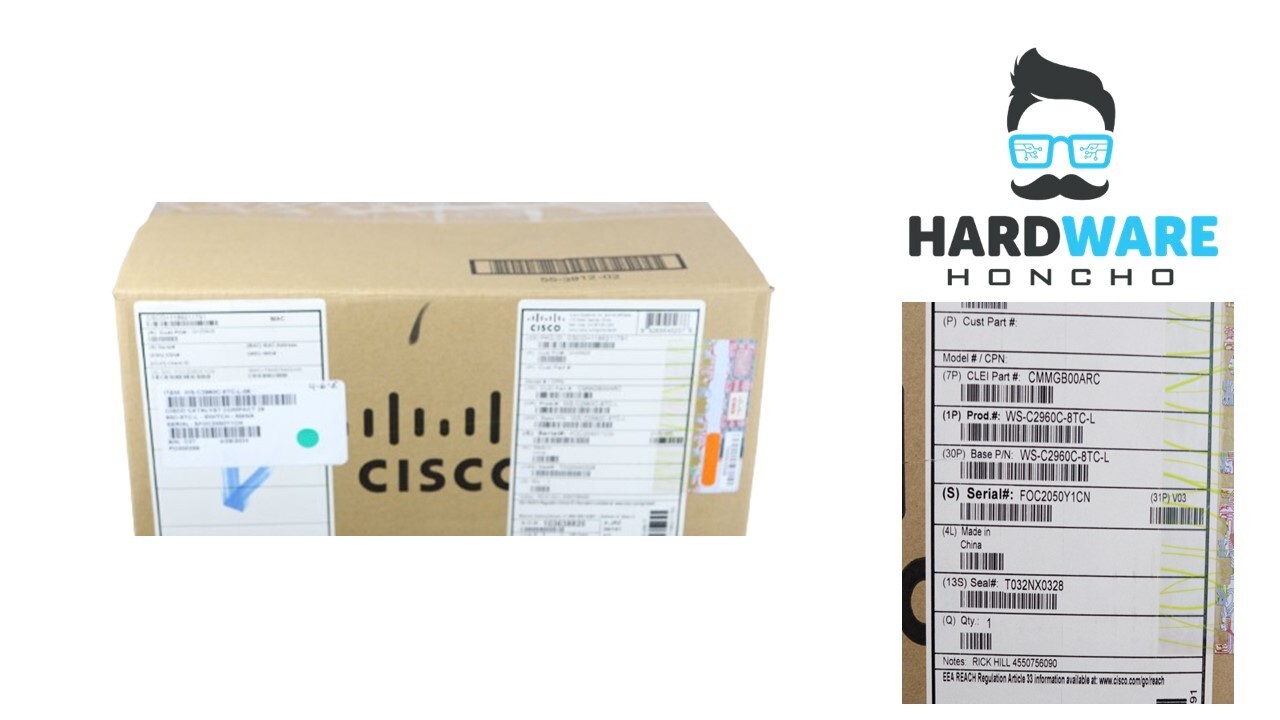 Cisco WS-C2960C-8TC-L  Catalyst 2960C Series Ethernet Managed Network Switch
