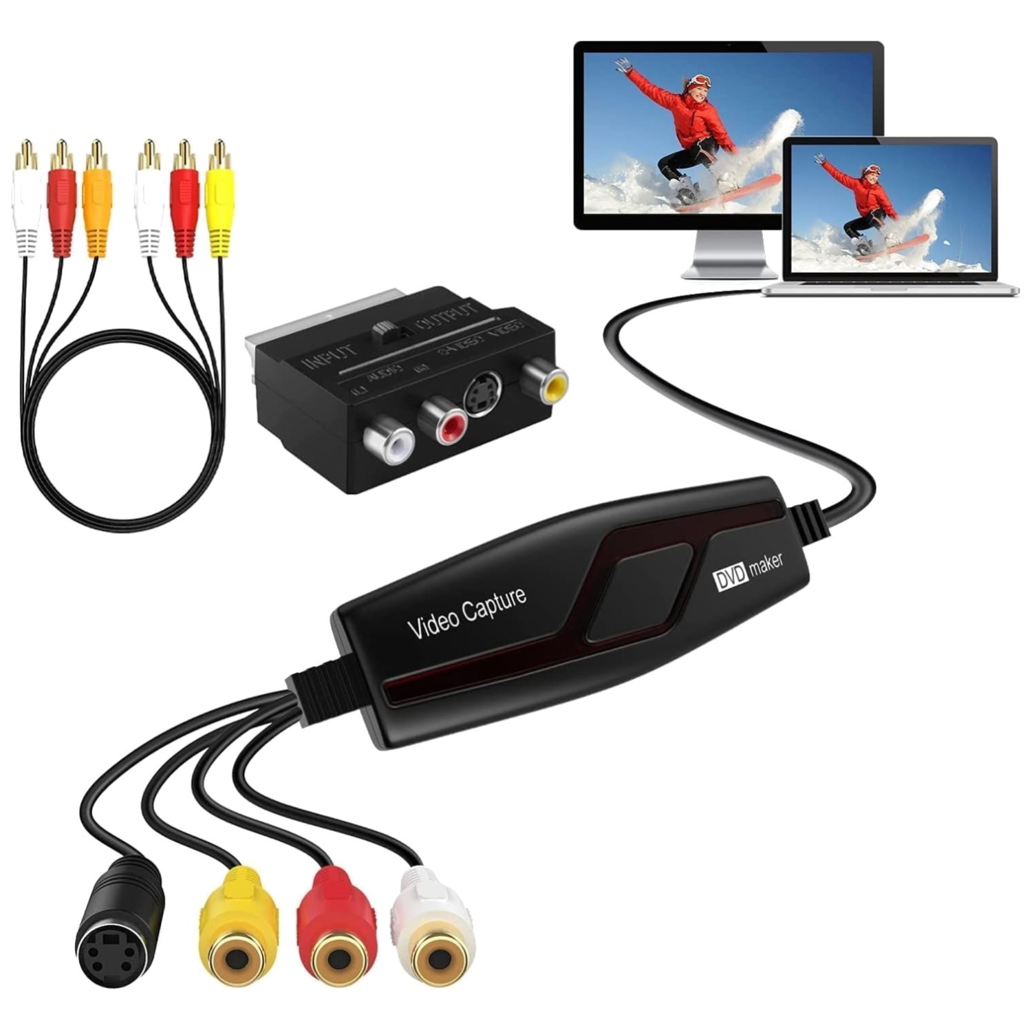 Video Capture Card for VCR Hi8 Mini DV-~