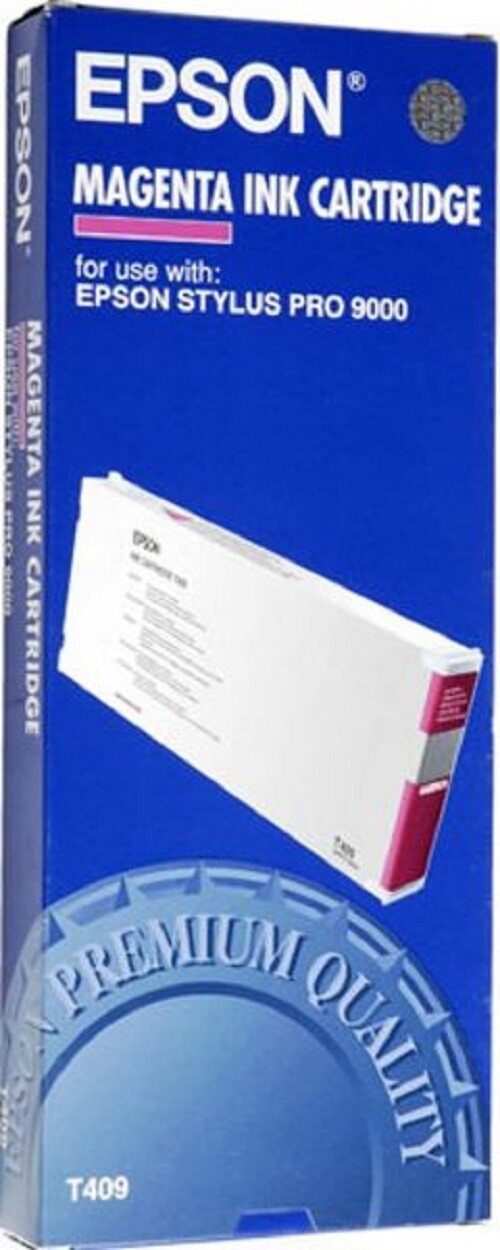 New In Box Sealed Genuine Epson T409 Magenta Inkjet Cartridge dated 2005