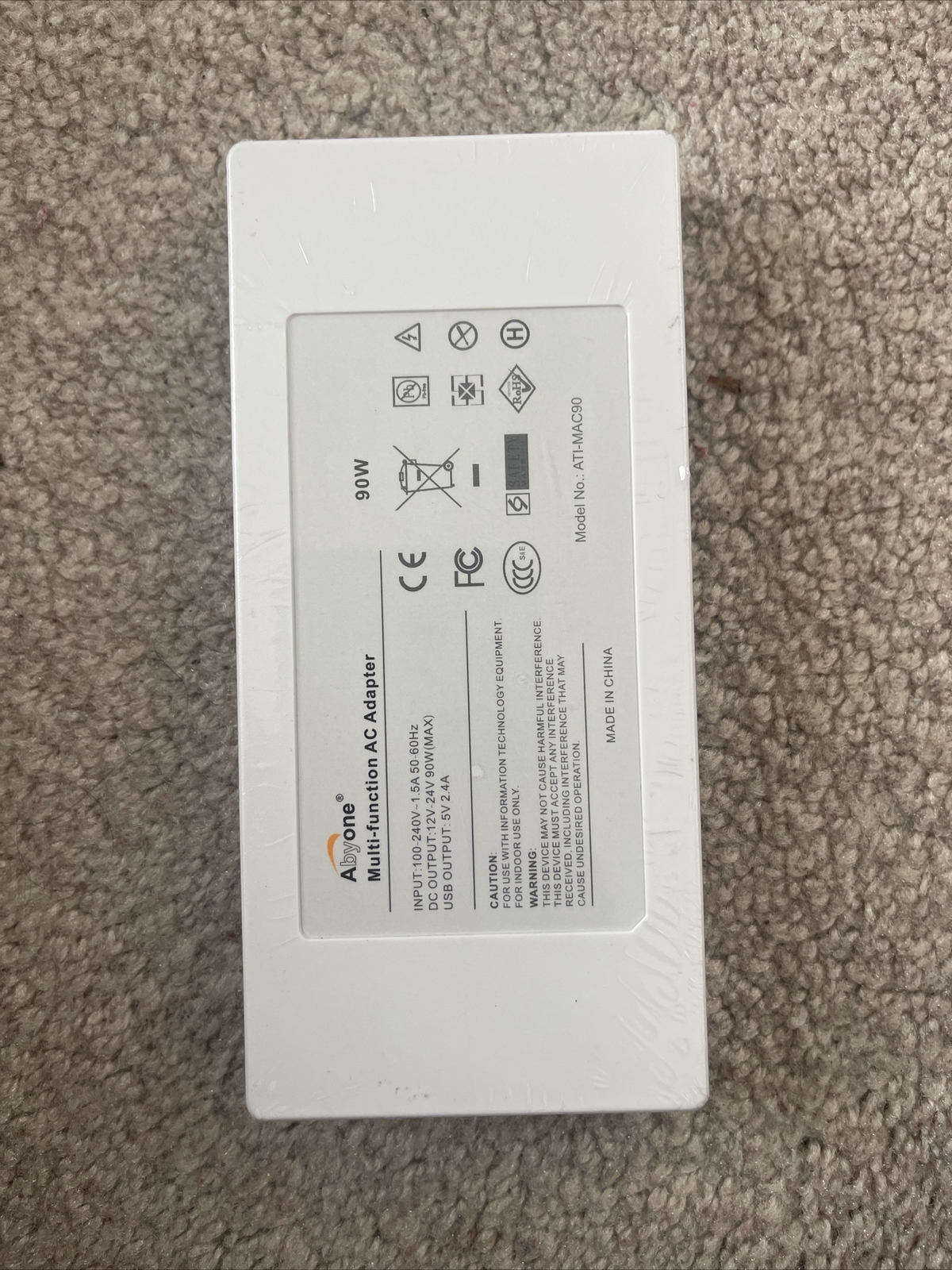 Abyone Slim 90w  multi function ac adapter ATI-MAC90 No cords Sealed