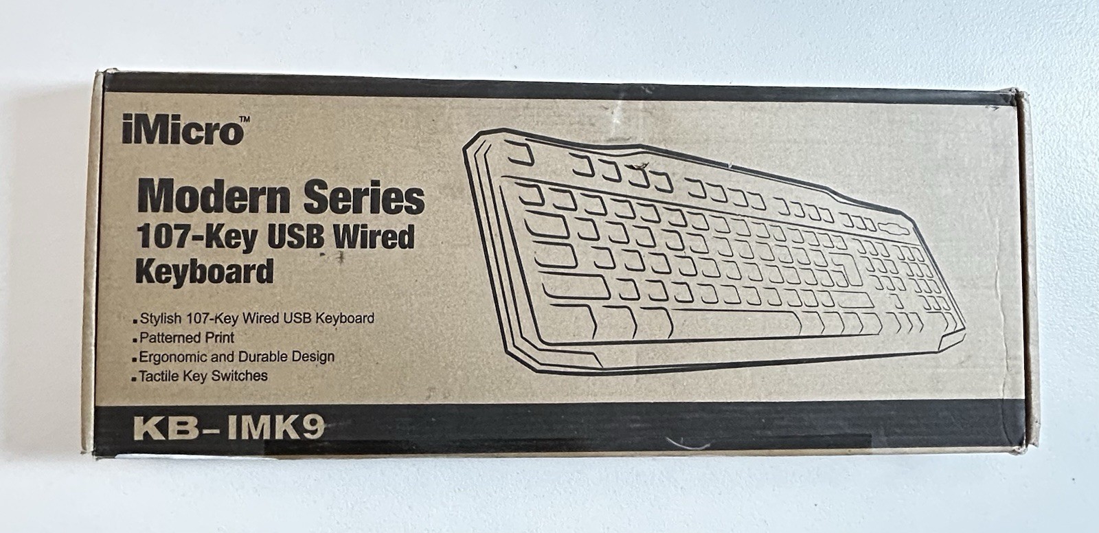 NEW Modern Series USB Keyboard iMicro KB-IMK9 107-Key Wired (English)
