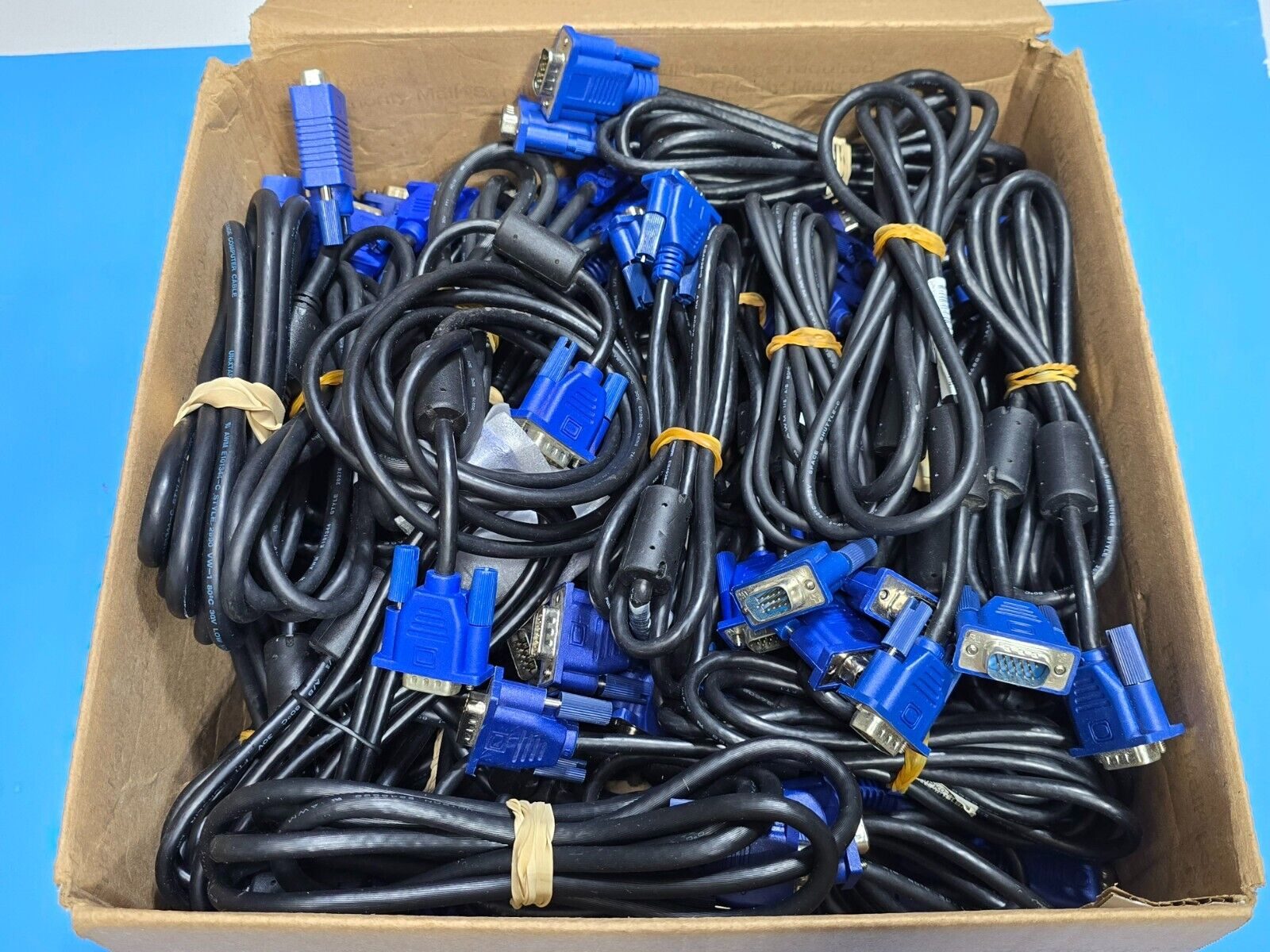 LOT of 35 SVGA SUPER VGA Monitor 15PIN Male To Male Cable CORD FOR PC TV HDTV