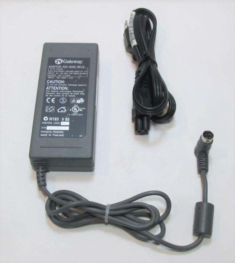 Original/Genuine Gateway Delta Adaptor ADP-80AB REV.B 12V 6.67A 4-pin