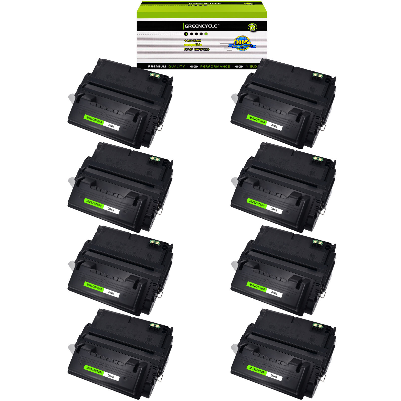 GREENCYCLE 8PK Q5942A 42A Toner Compatible with HP LaserJet 4250 4250dtn 4250tn