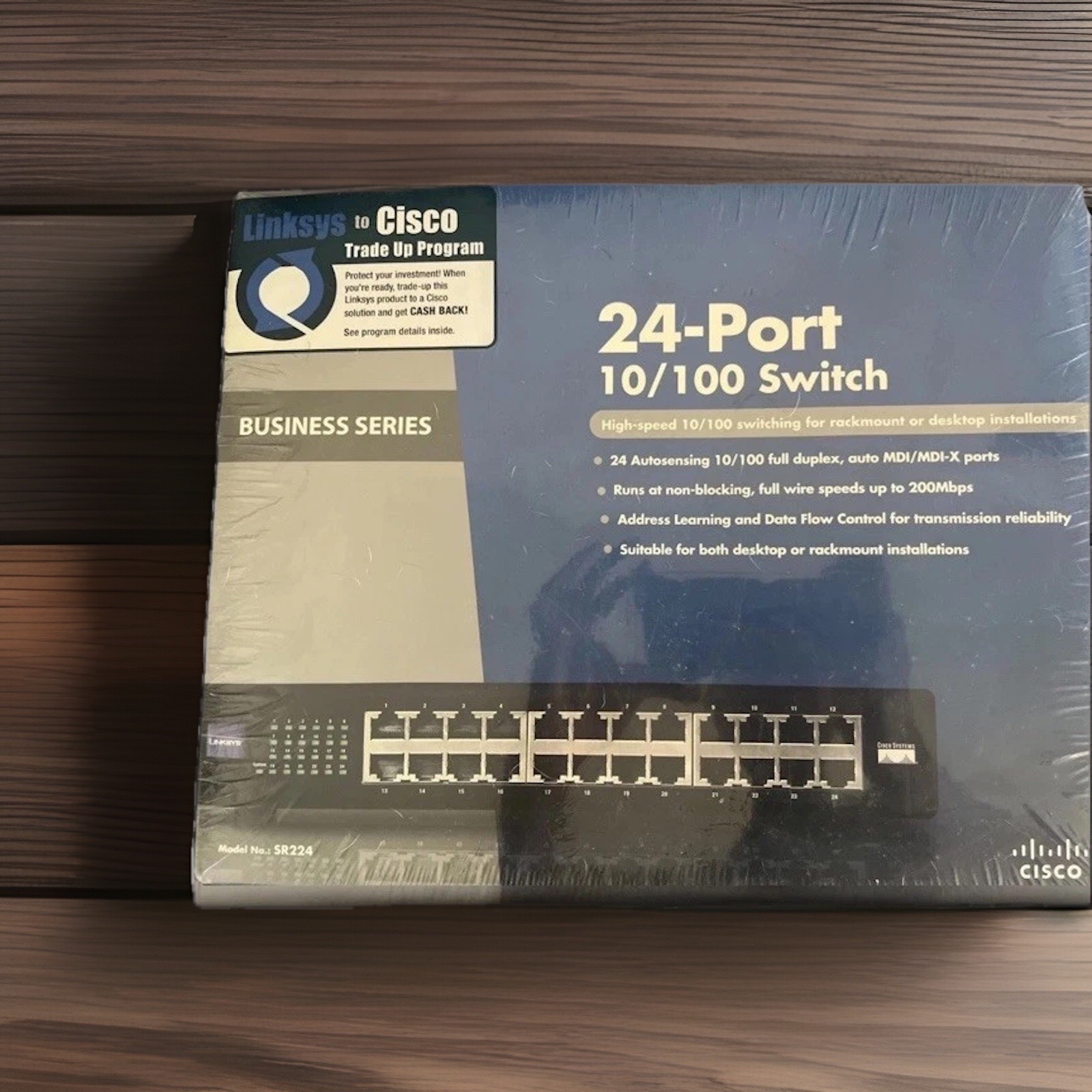 Cisco Business  addition SR224R) 24-Ports External Switch Brand New