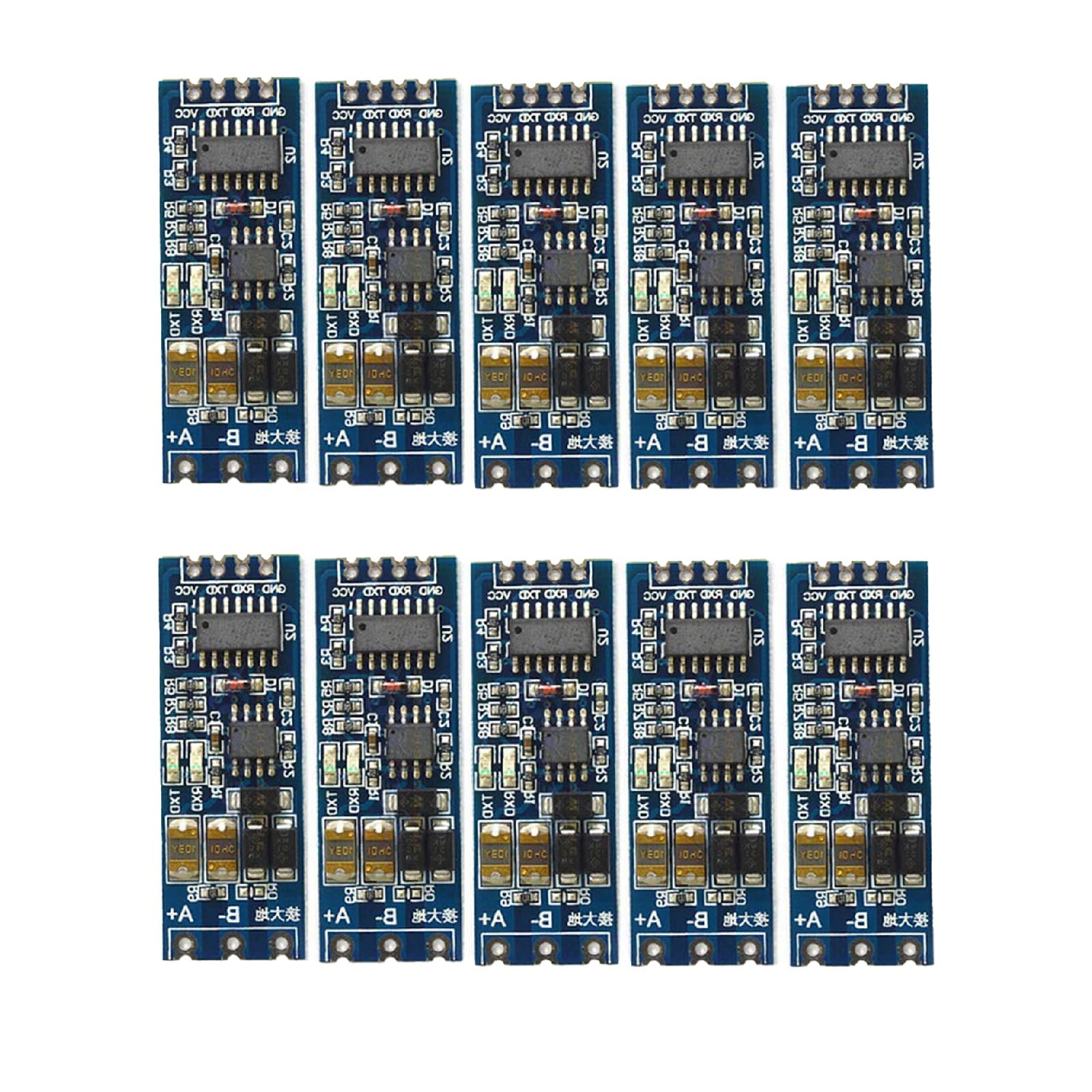 10-Pack TTL to RS485 Converter Module, Auto-Direction