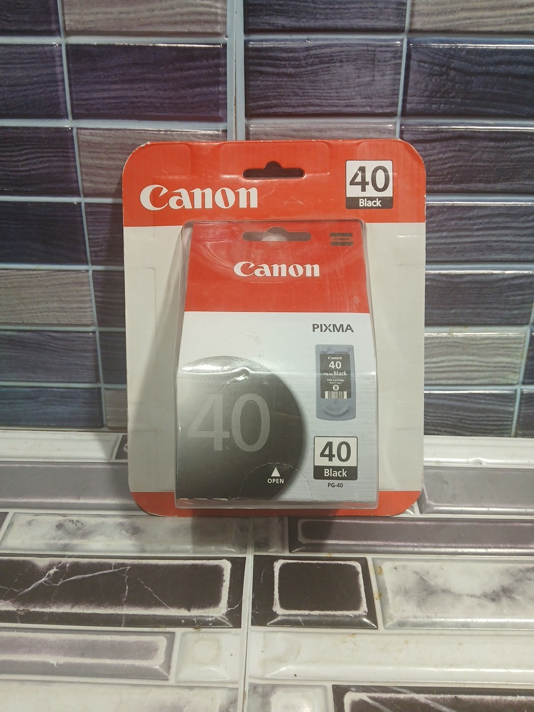 Genuine Canon Pixma 40 Black Ink Cartridge PG-40 Sealed