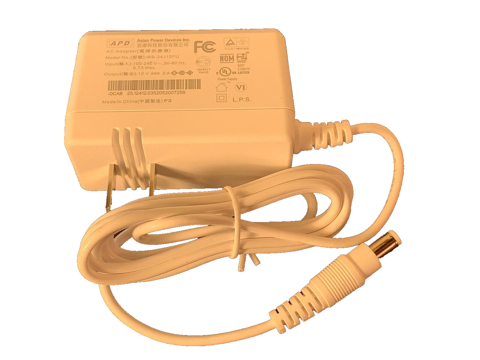 NEW GENUINE LINKSYS WB-24J12FU AC ADAPTER FOR EA7300 Max-Stream 12V 2A 5.5x2.1mm