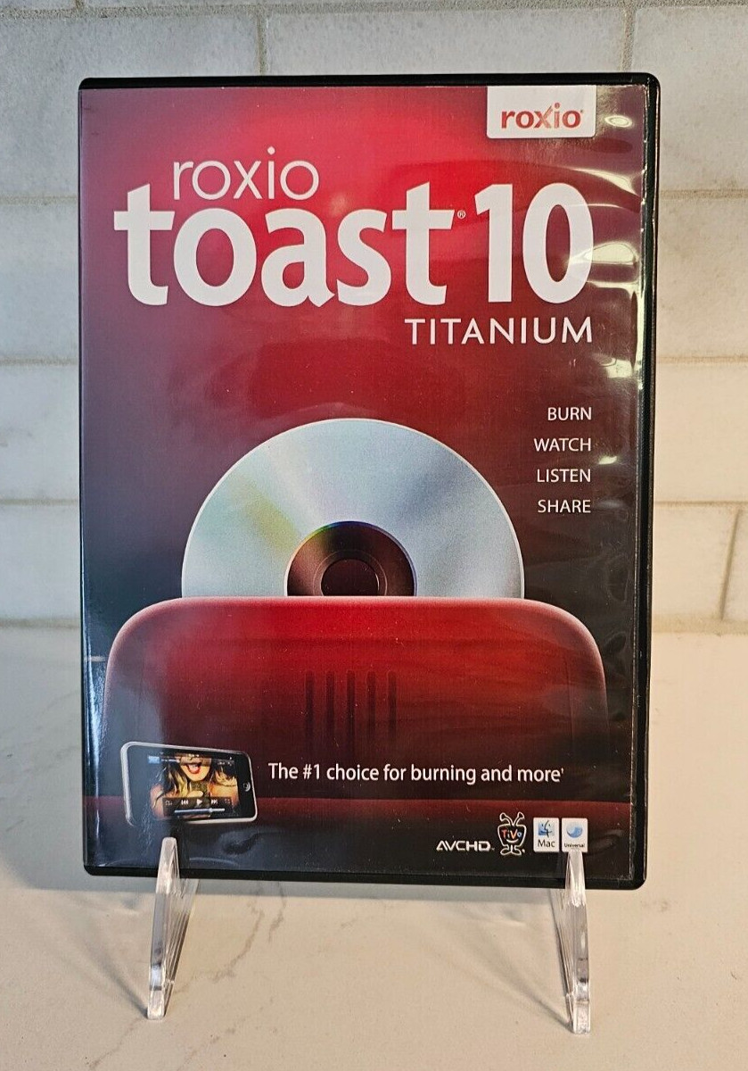 Vintage Roxio Toast 10 Titanium CD-ROM Software for Macintosh