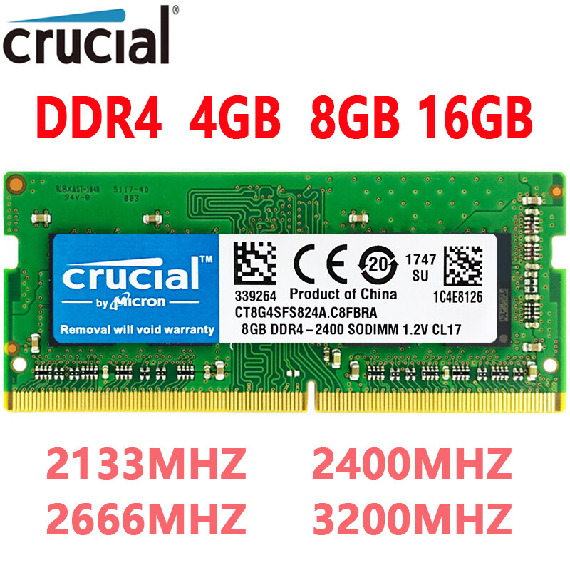 Crucial DDR4 4GB 8GB 16GB 2666 2133 3200 memory SODIMM Laptop RAM Notebook RAM