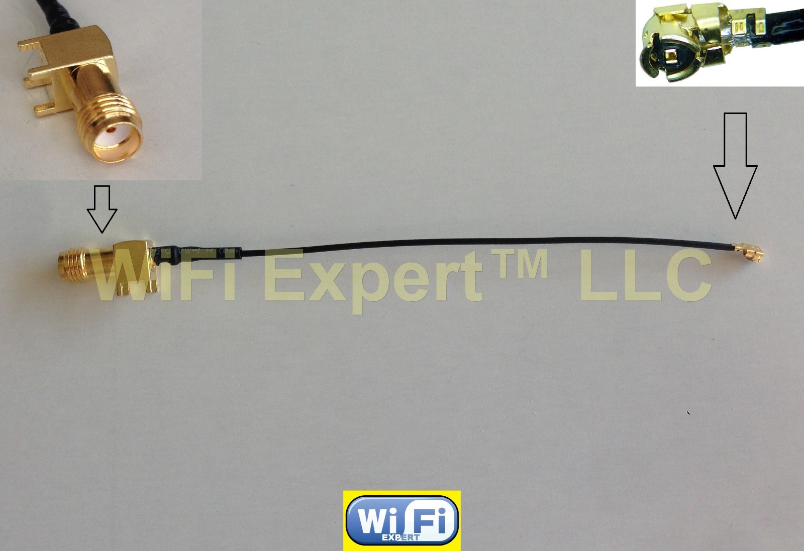 1X U.FL Mini PCI to SMA PCB Mount Pigtail Antenna WiFi Cable 4 Inches (10cm) USA
