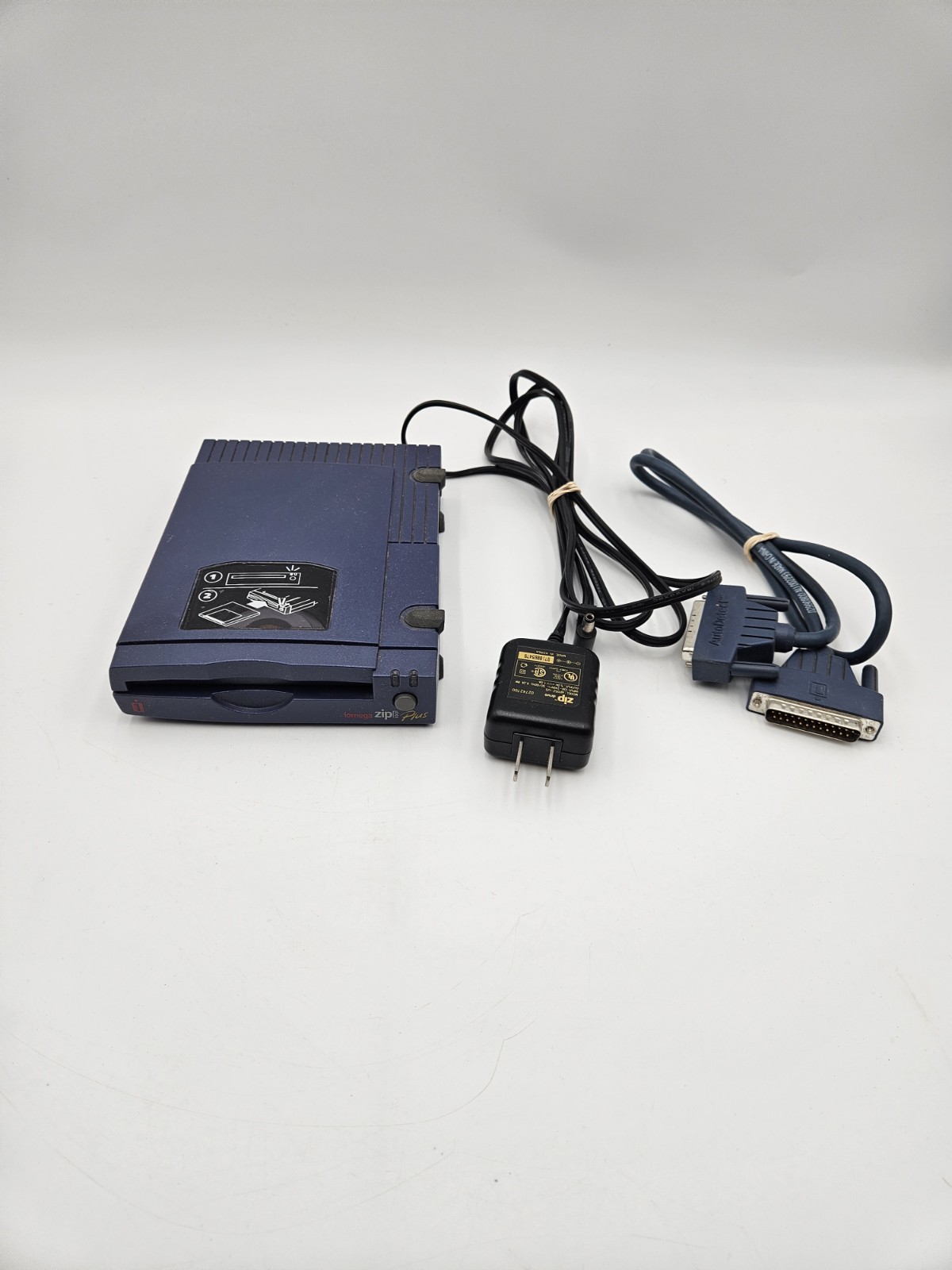 Iomega Zip Plus 100MB External Drive SCSI Parallel Port Tested (A)