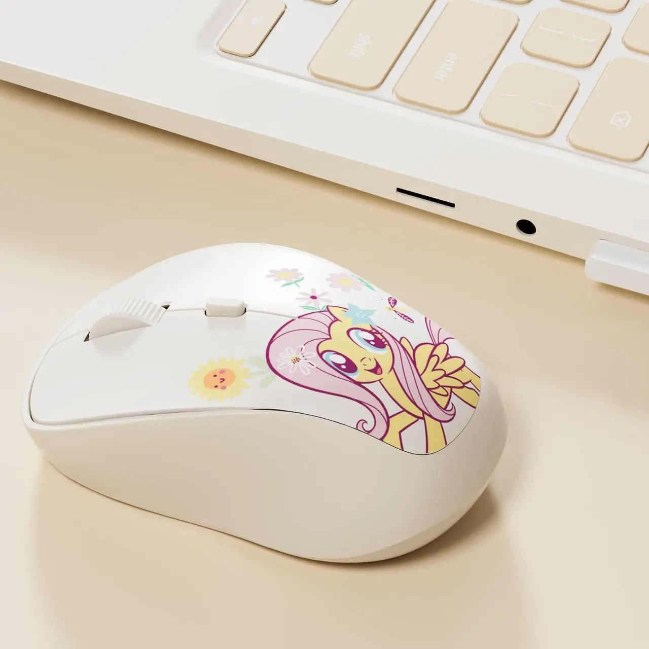 Hasbro My Little Pony Fluttershy MLP-M02 Rechargeable Wireless Mouse – 2.4GHz RF