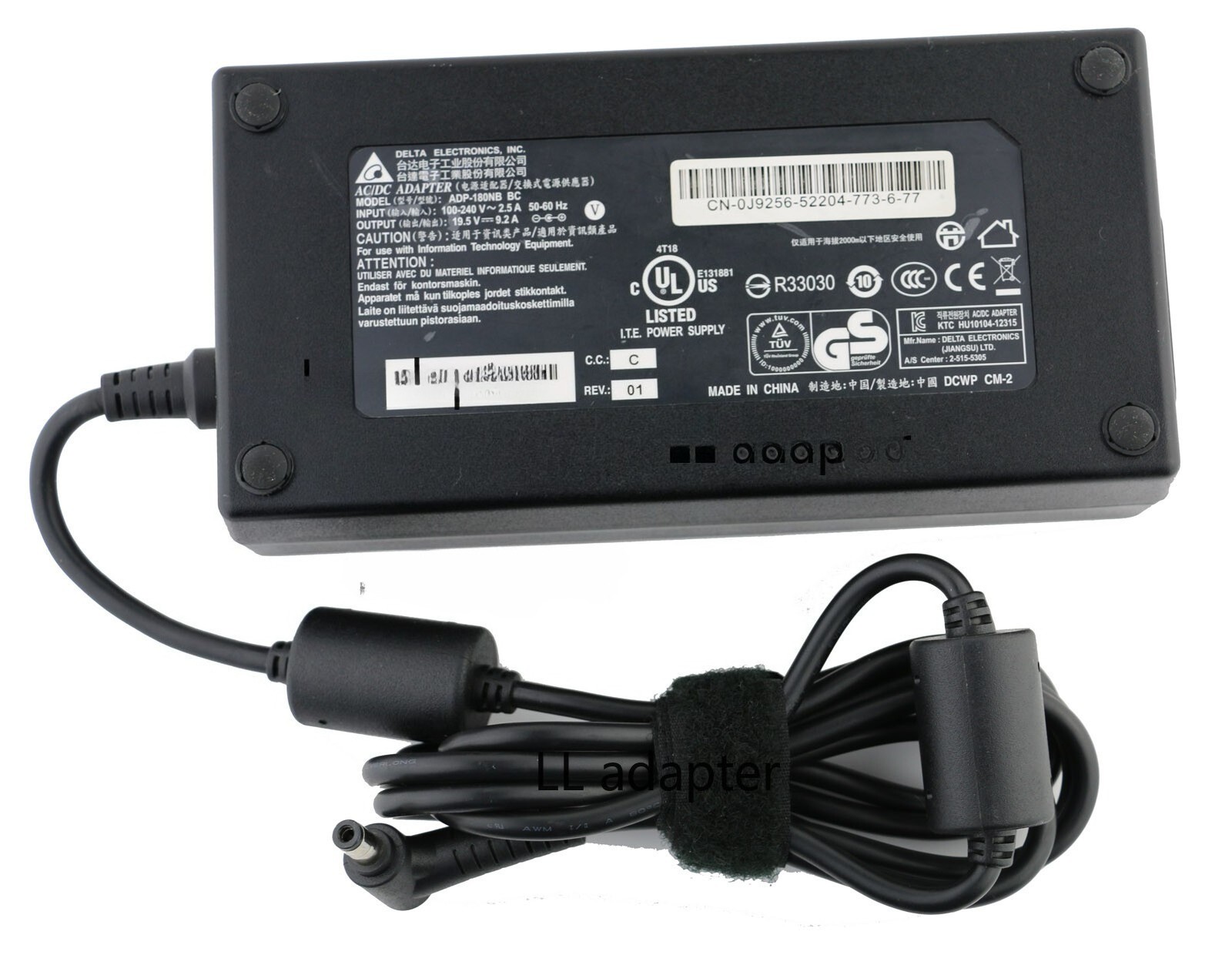 Compatible Delta19.5V 180W AC Adapter Charger For MSI GT70-2PE GT70-2PC GT70-20D