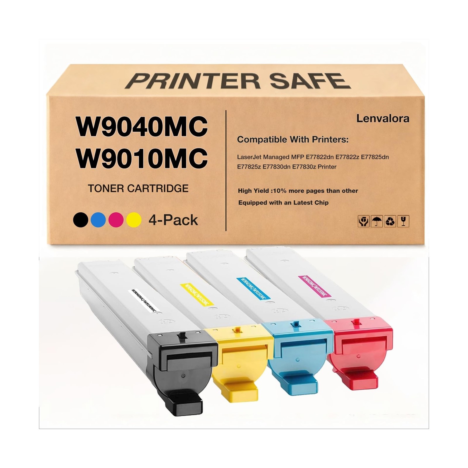 W9040MC W9190MC Toner Cartridge (New Chip) Replacement for HP W9094MC W09190M...