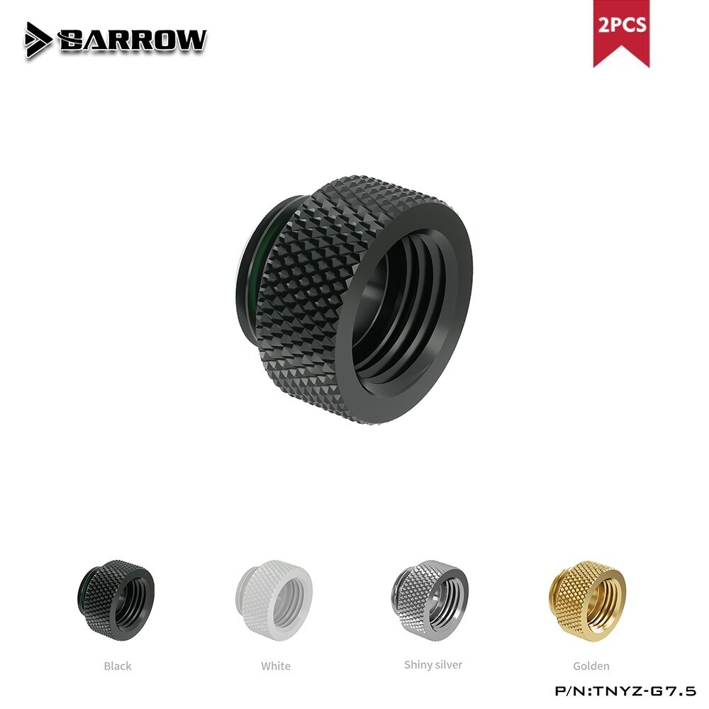 BARROW 2PCS Extension Connection Adapter G1/4'' Male To Female / TNYZ