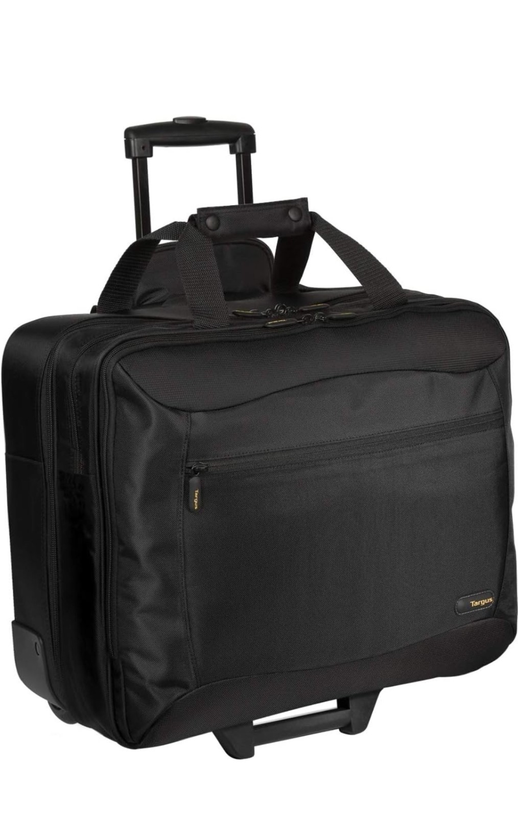 Targus TCG717/TCG717 Black Nylon Rolling Laptop Case 17in Wheels Telescopic