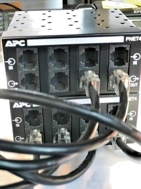 NEW APC Protect Net PNet4 8 Port Network Line Surge Protection w 5-9" cables