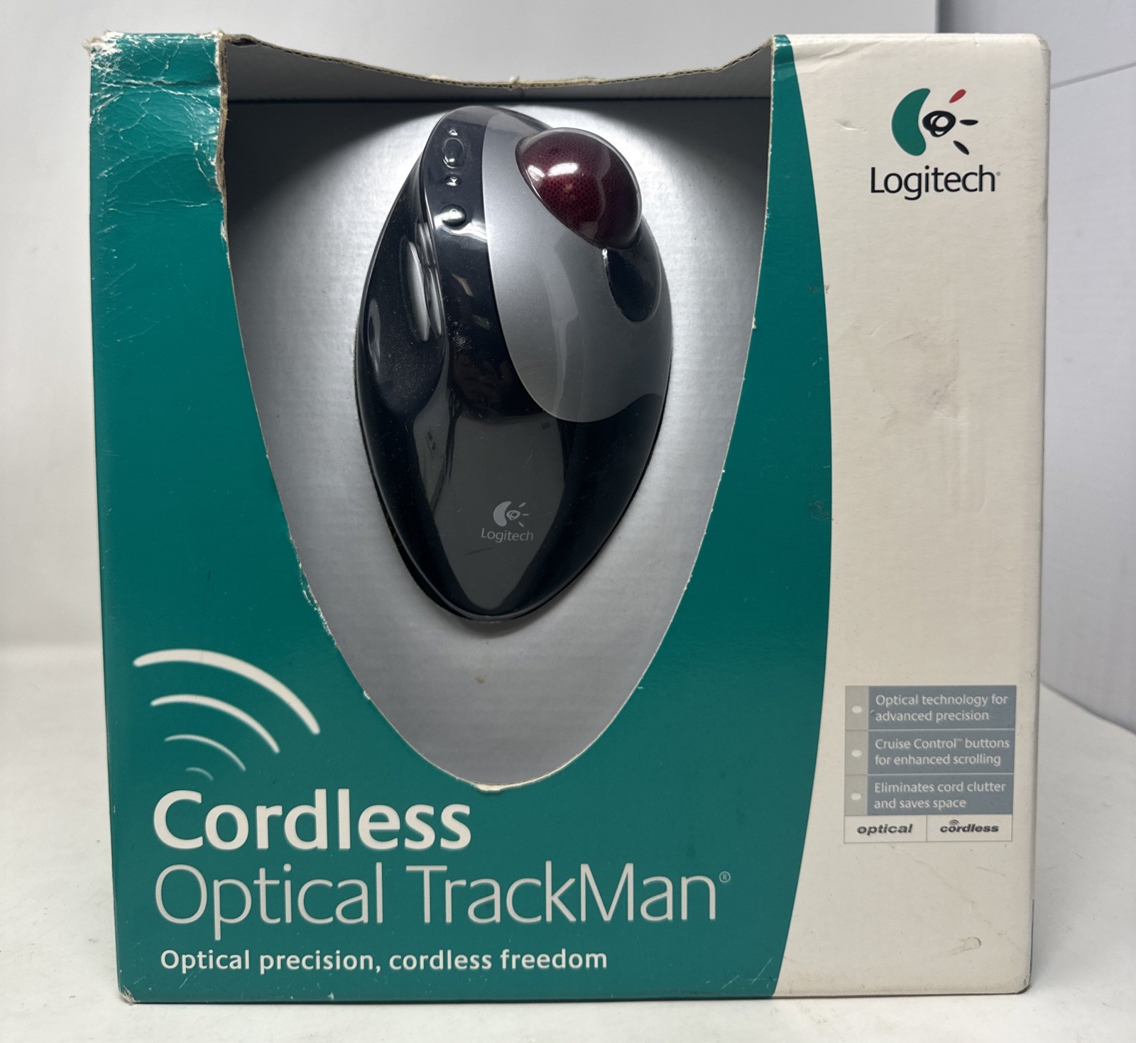 Logitech 904369-0403 TrackMan Cordless Optical Mouse