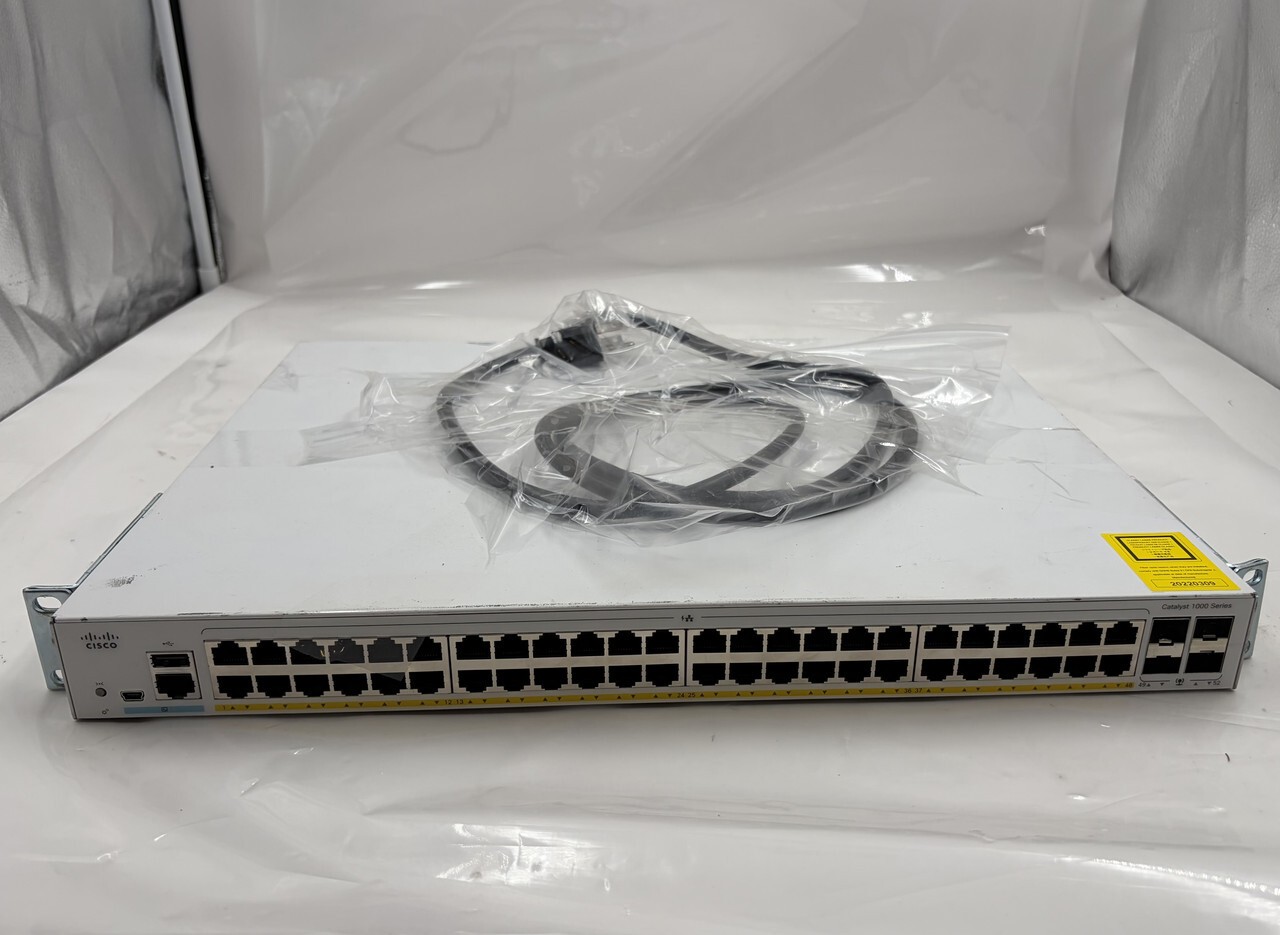 CISCO C1000-48P-4G-L POE 48 PORT SMART ELIGIBLE GIGABIT NETWORK ETHERNET SWITCH