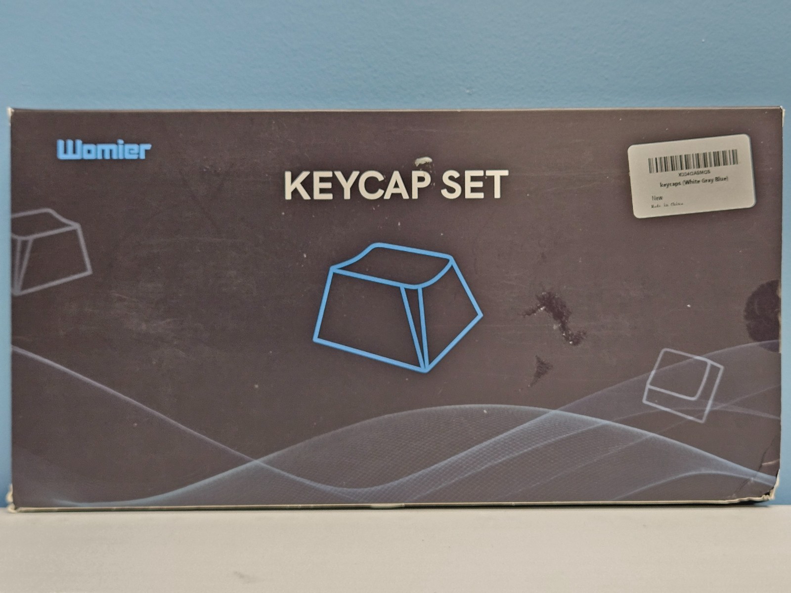 Womier Nostalgia Cherry Profile Double Shot PBT Keycap Set Retro Blue 137-key