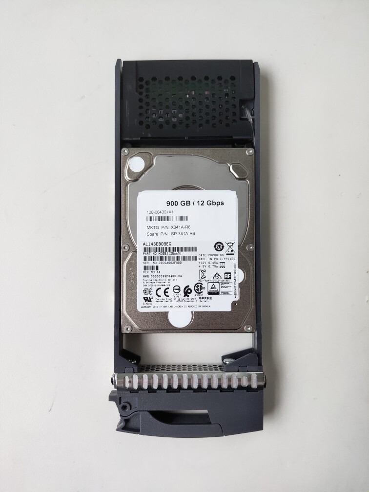 For NETAPP X341A-R6 900GB 10K 12GBPS 2.5 SAS HDD SP-X341A-R6 108-00430+A1