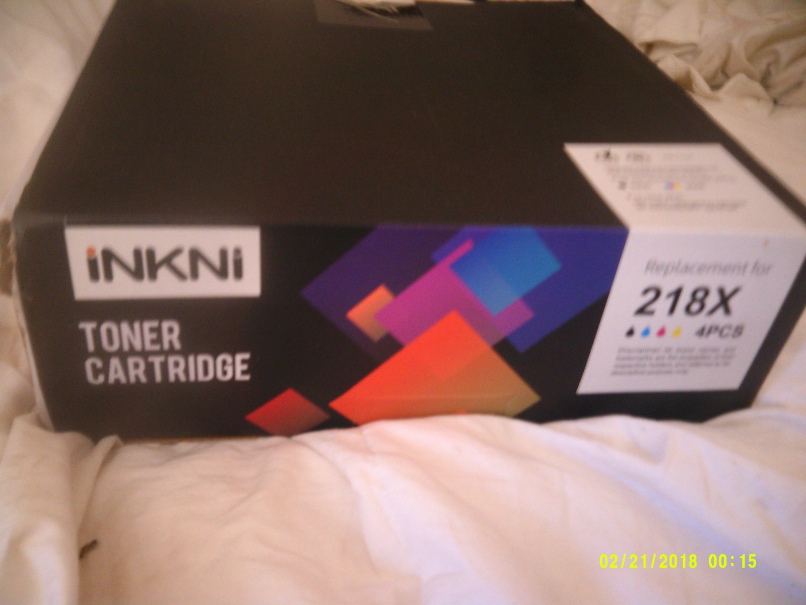 InkNI 218X Toner Cartridges 4 Pack High Yield (No Chip) Replacement for HP 218X