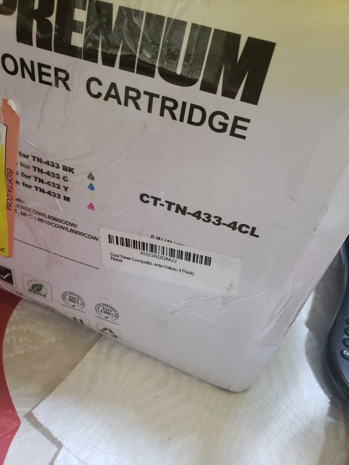 Cool Toner Laserjet CT-TN-433-4CL 4pk CMYK Printer Cartridges For Brother Laser