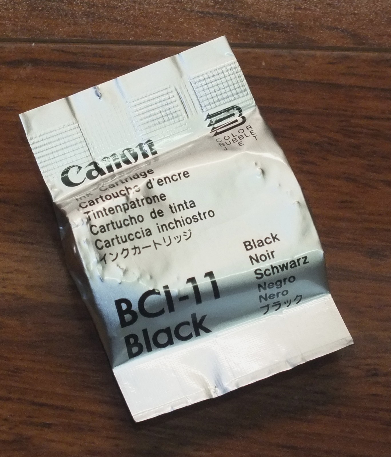 Genuine Canon (BCI-11) Black Ink Cartridge Color Bubble Jet *Sealed In Foil*