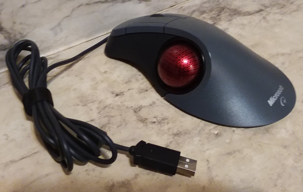 Microsoft Trackball Optical 1.0 USB/PS2 Compatible Wired Mouse