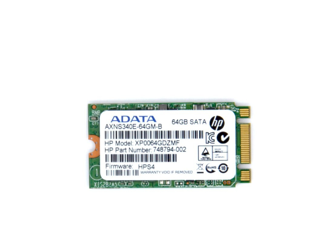 HP ADATA Solid State Drive 64GB M.2 2242 6G SATA MLC VE SSD 42mm 748794-002