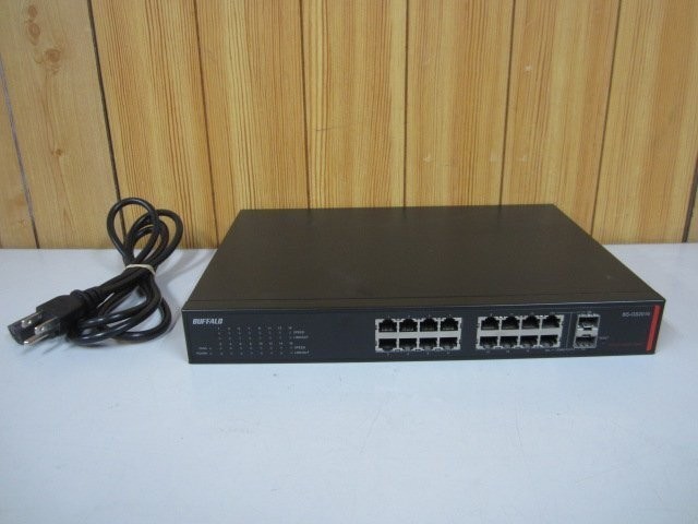 USED BUFFALO BS-GS2016 Layer 2 Giga Smart Switch 16 Port Black SNMP VLAN Japan