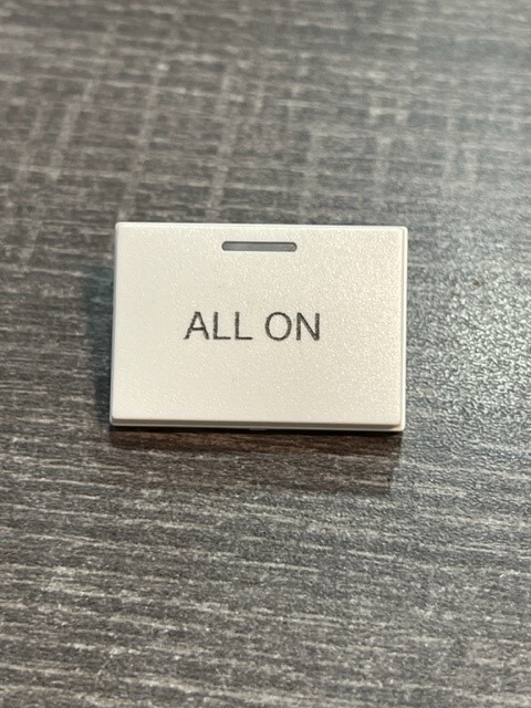 Control4 White Engraved large Keycaps - many to choose from