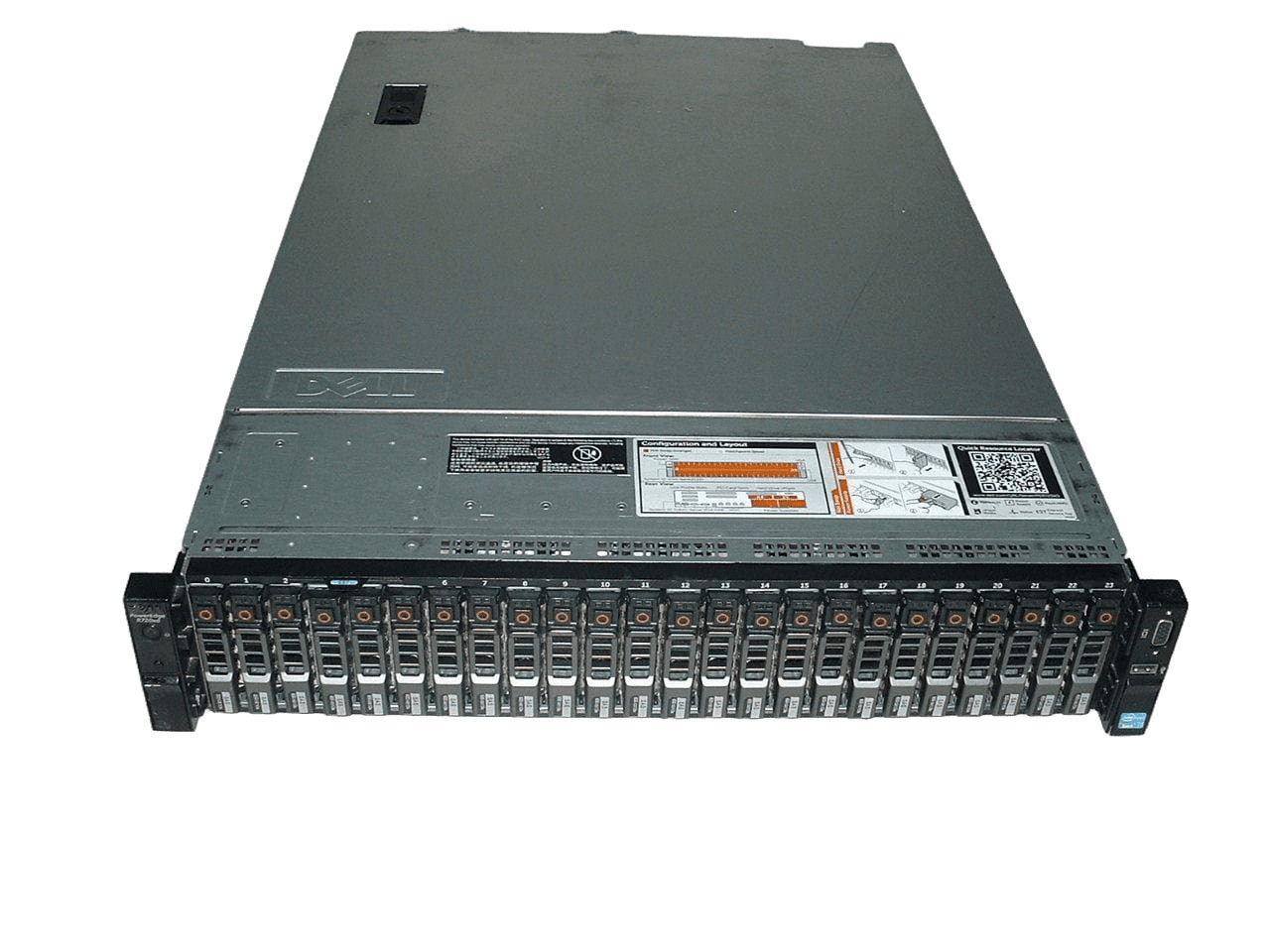 Dell Poweredge R720xd 2x Xeon E5-2690 2.9GHz 16-Cores  128gb  H710  26x Trays