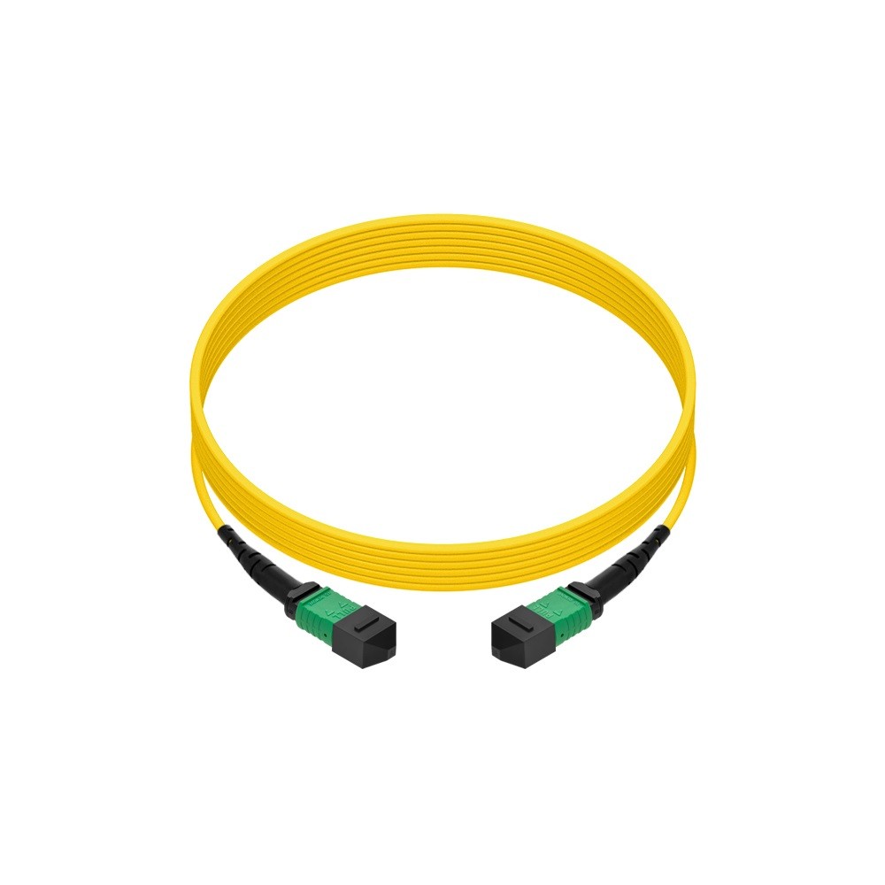 15 Pack of 1m Singlemode MPO F/F 12-Fiber Type B 3mm Fiber Optic Cable