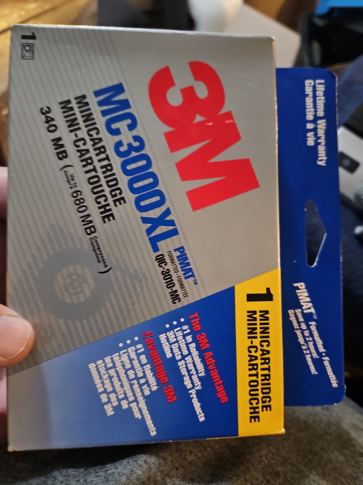 MC 3000 XL Taumat Mini Data Cartridge 680mb Capacity 3M QIC-3020-MC 400ft